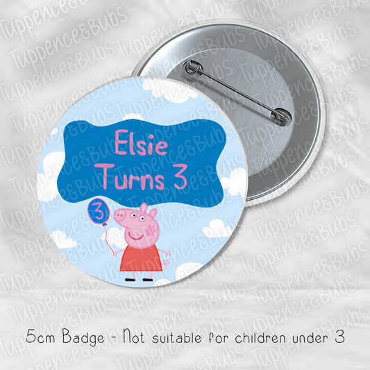 Pig Inspired Badge - 2 Designs