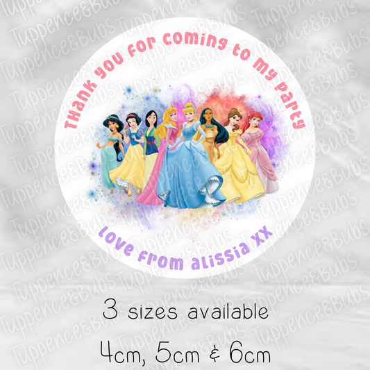 Princess Themed Stickers
