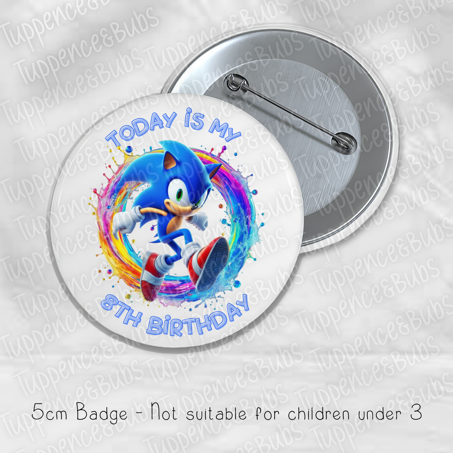 Sonic Inspired Badge - 3 Designs