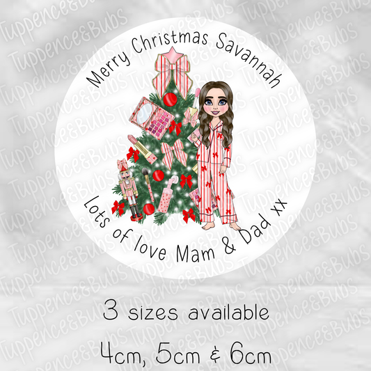 Candy Cane Themed Make Up Stickers