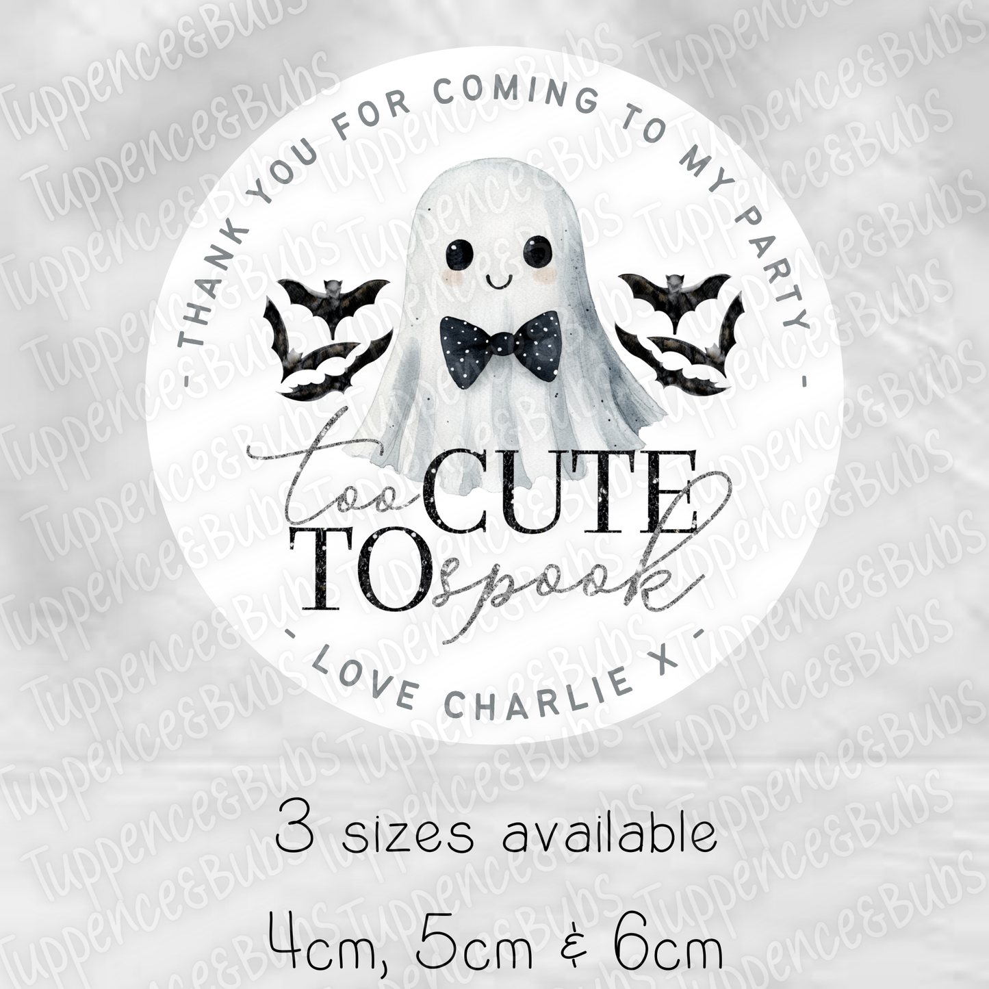 Halloween Themed Birthday Stickers - 2 Designs
