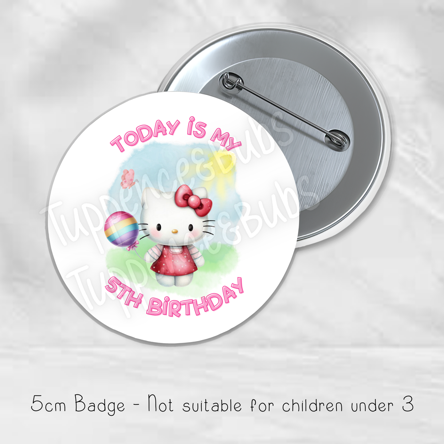 Hello Kitty Inspired Badge