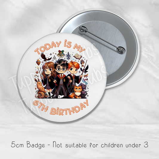 Wizard Themed Badge - 5.8cm