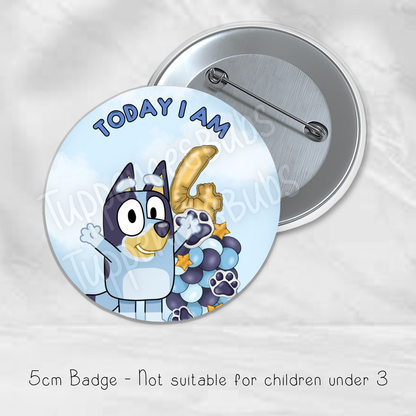 Bluey/Bingo Inspired Badge