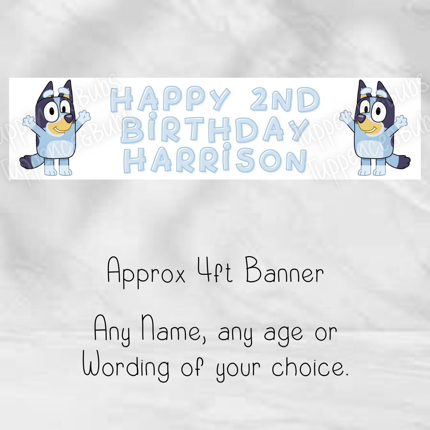 Bluey/Bingo Themed Banner - 3 designs