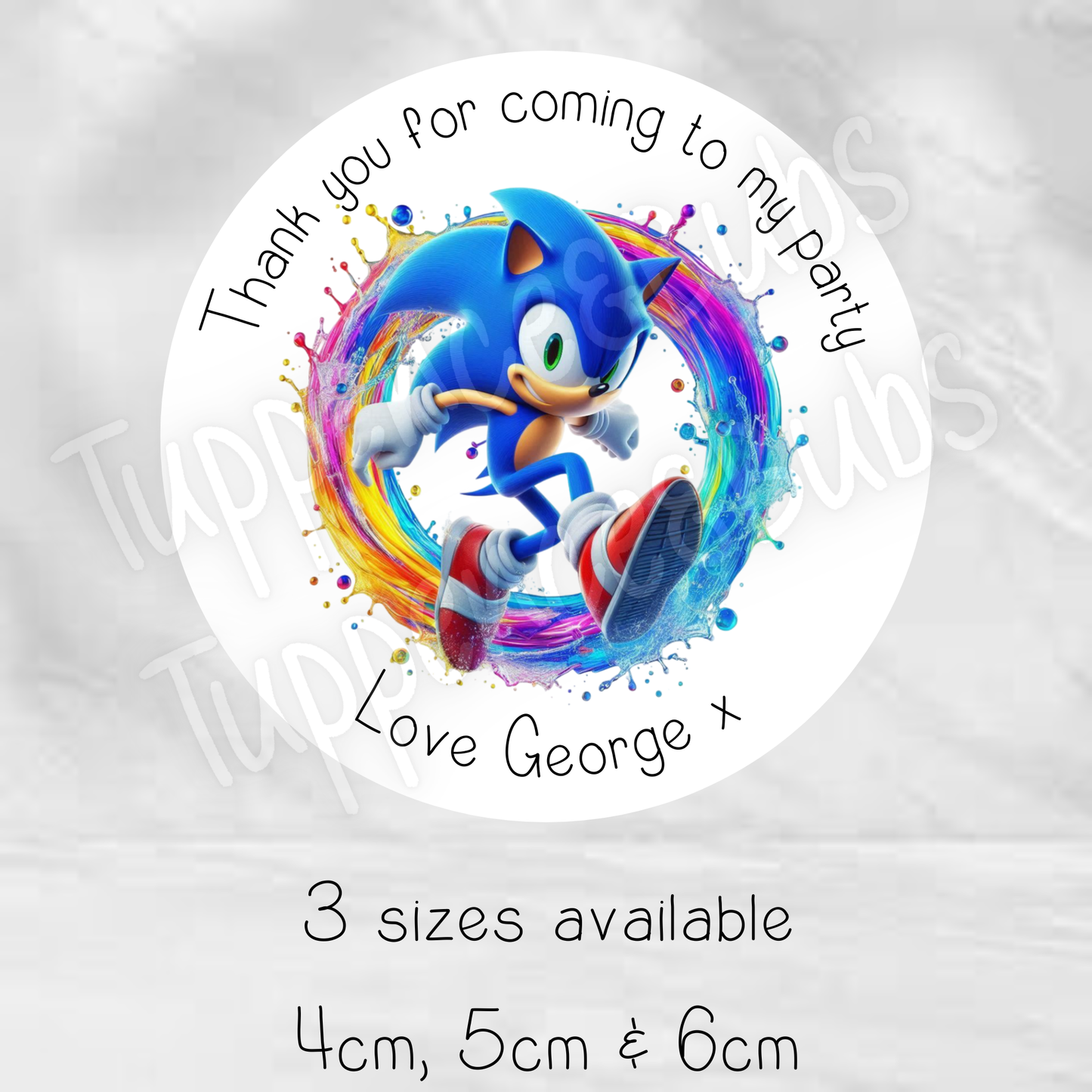 Sonic Inspired Stickers