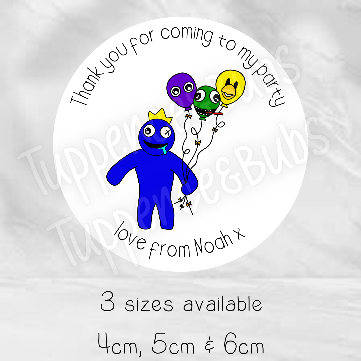 Rainbow Friends Inspired Stickers