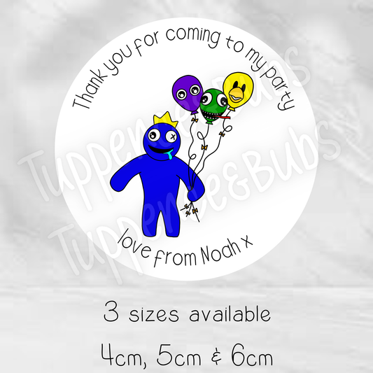 Rainbow Friends Inspired Stickers