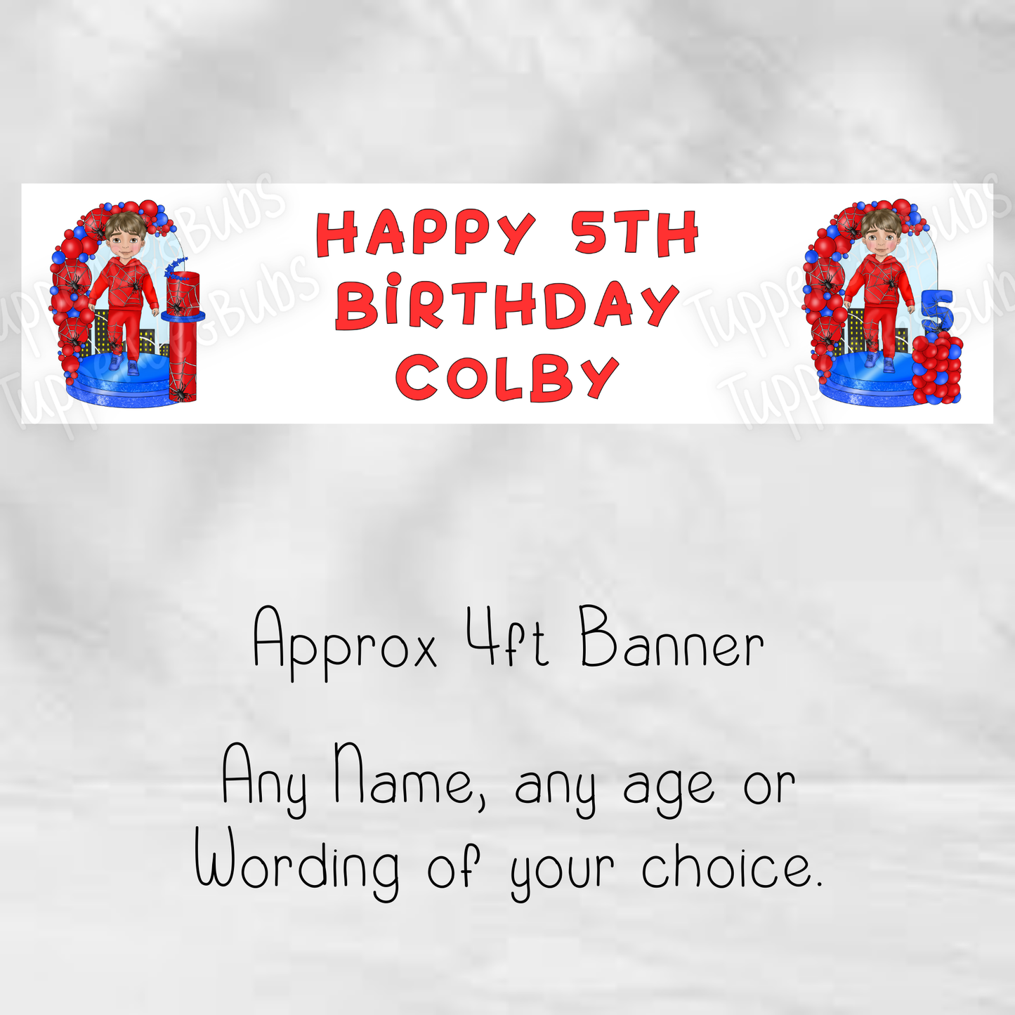 Spiderman Inspired Banner