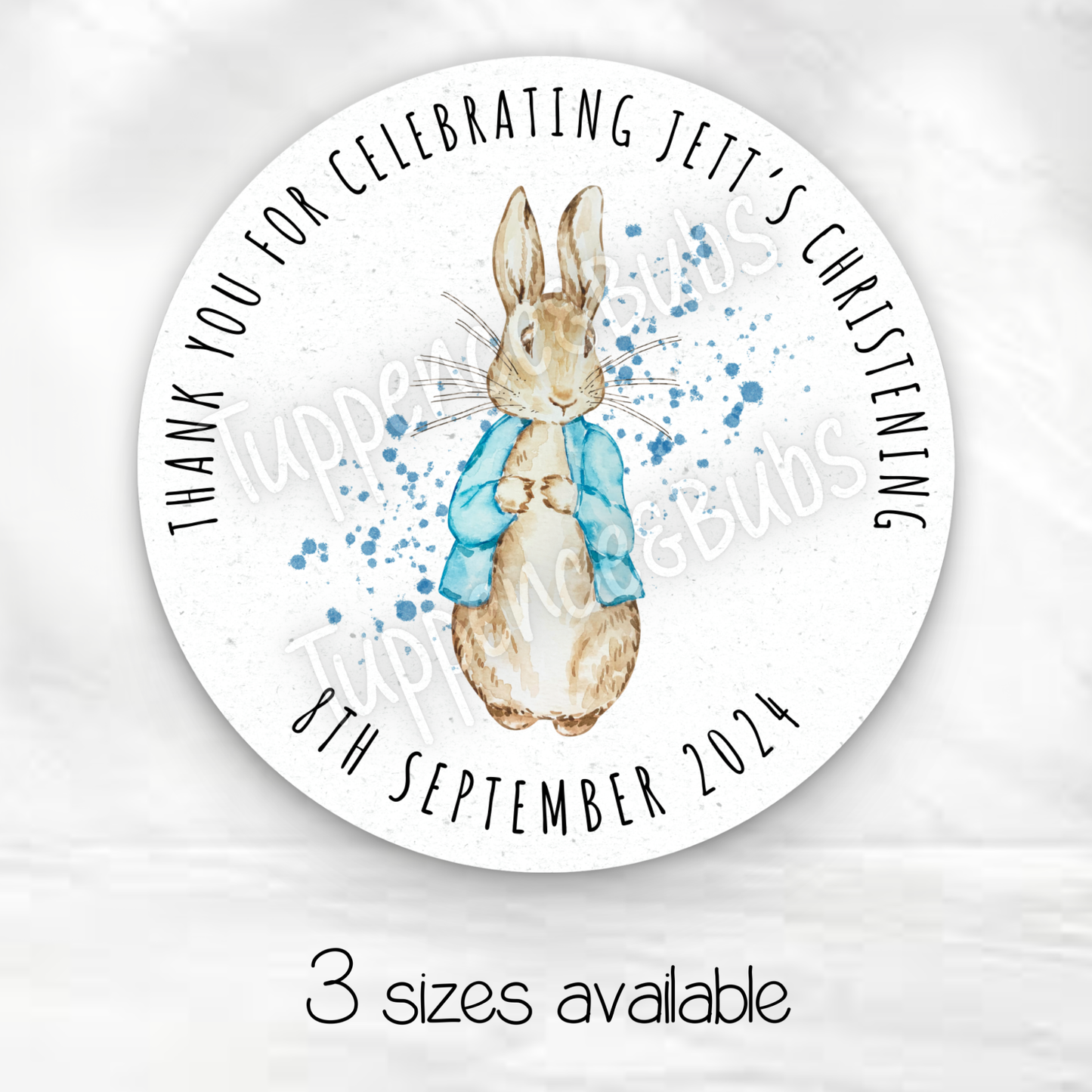Peter Rabbit Inspired Stickers - Blue