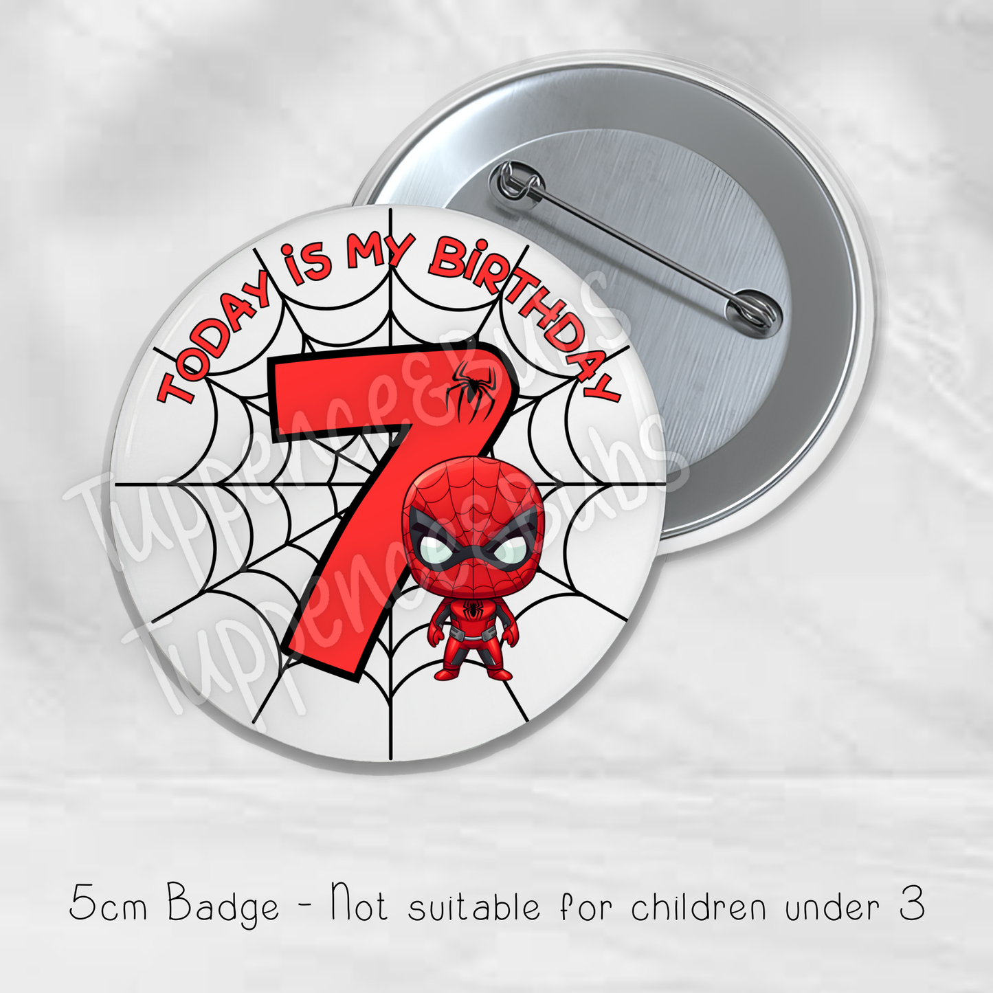 Spidey Inspired Badge - 5.8cm - Any Age