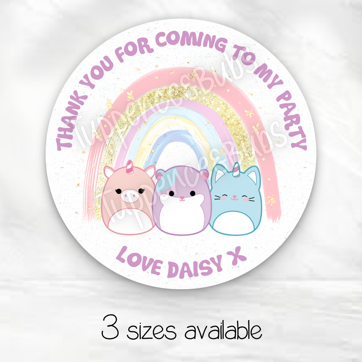 Squishmallow Inspired Stickers