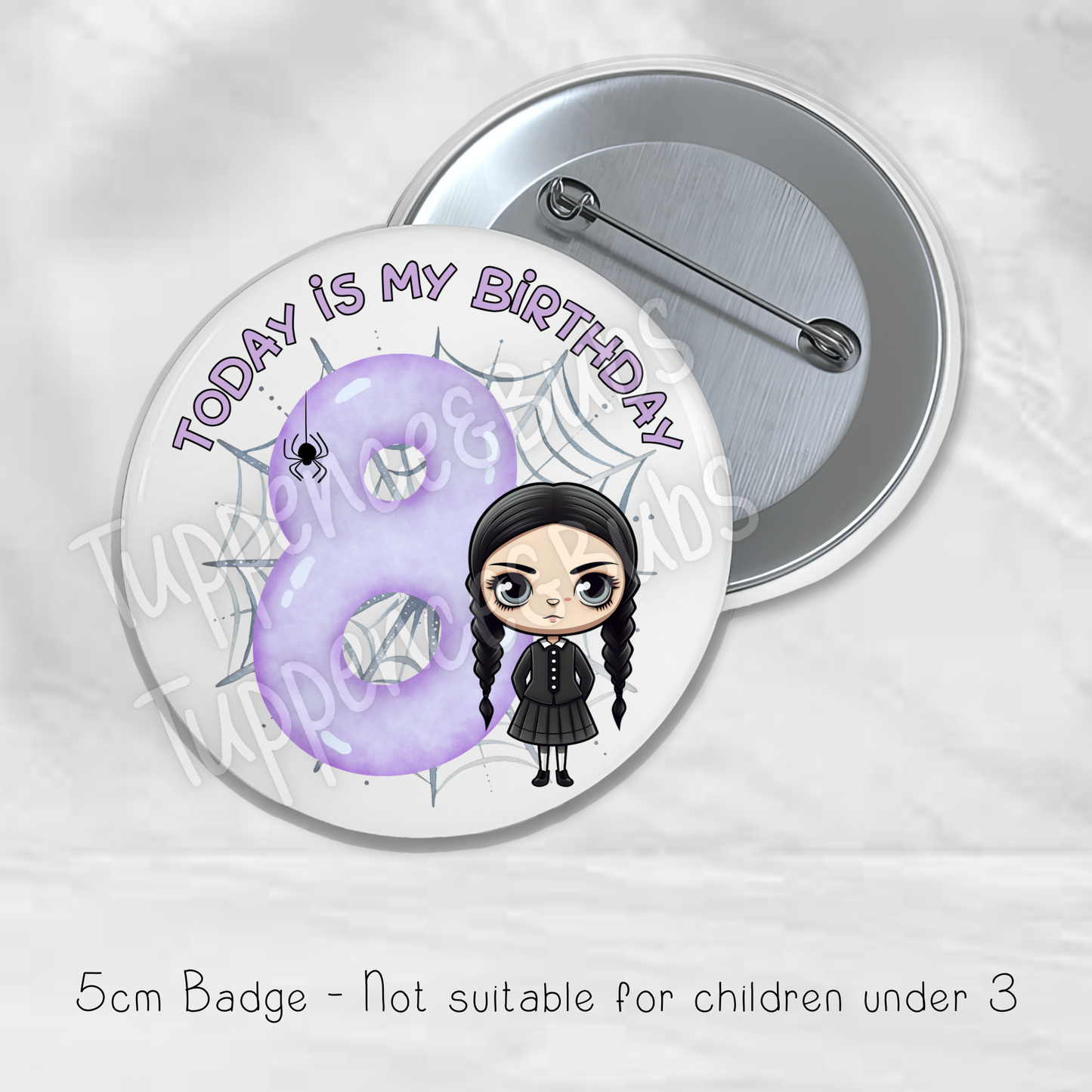 5.8cm Wednesday Inspired Badge
