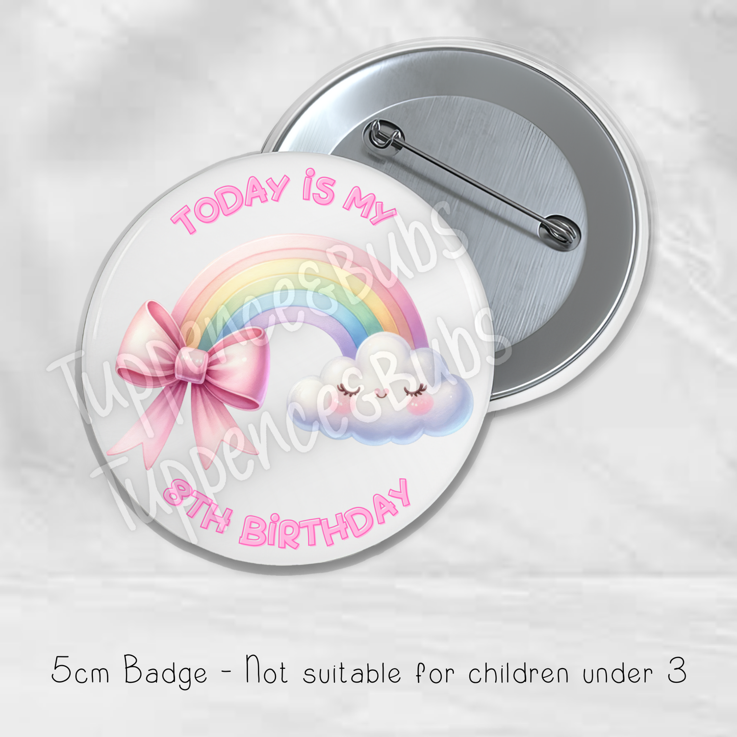 Unicorn Rainbow Badge - 5.8cm
