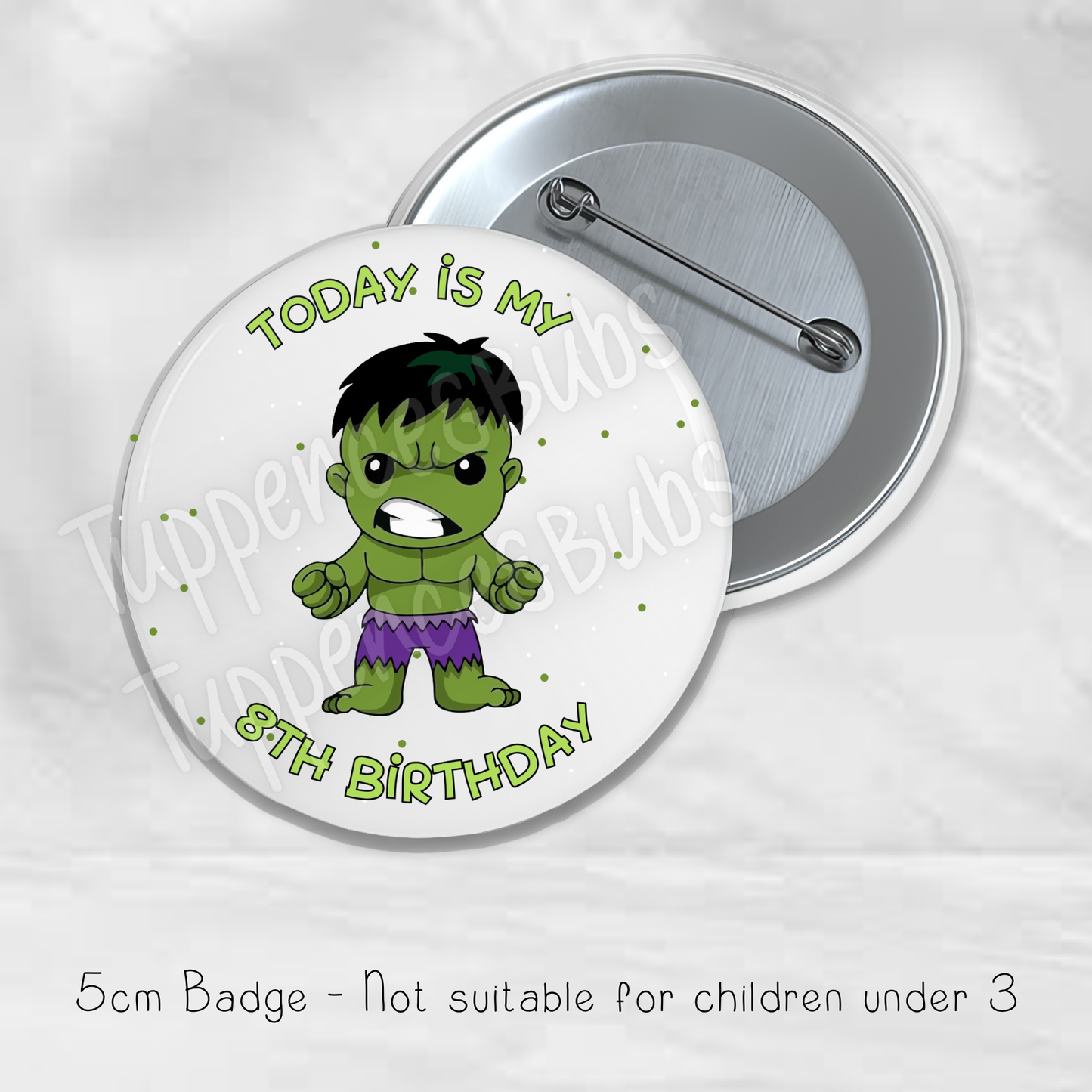 Hulk Inspired Badge - Any Age