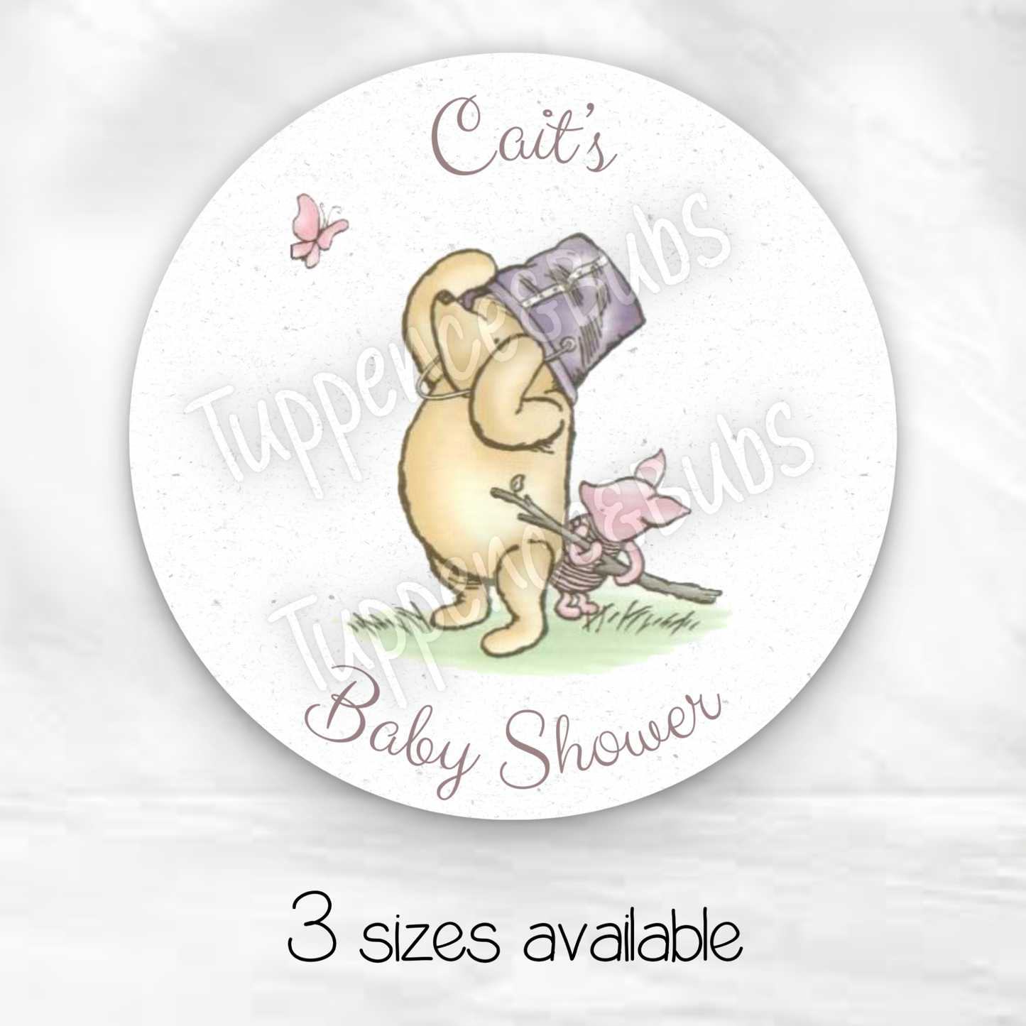 Pooh Bear Inspired Stickers