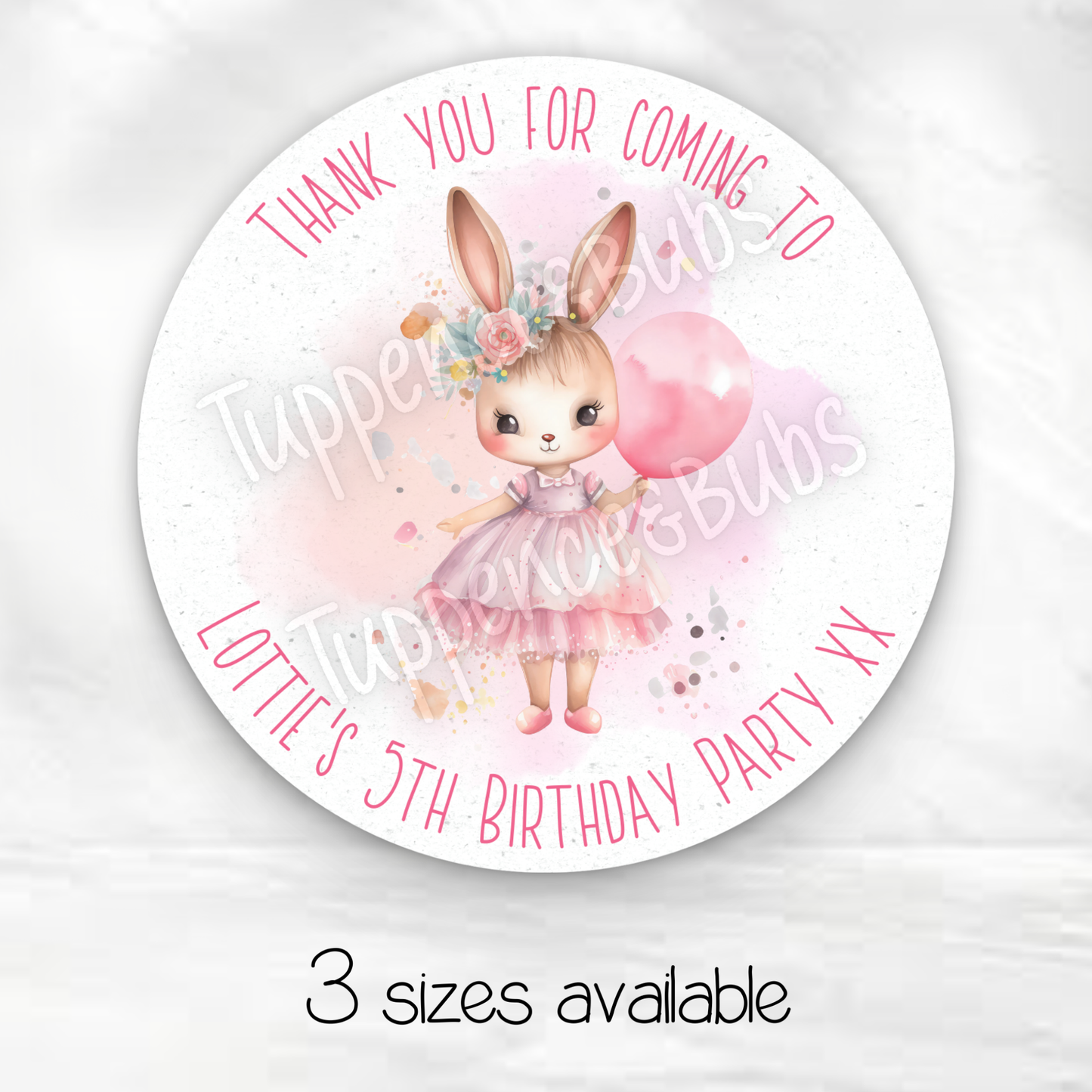 Rabbit With Balloon Stickers