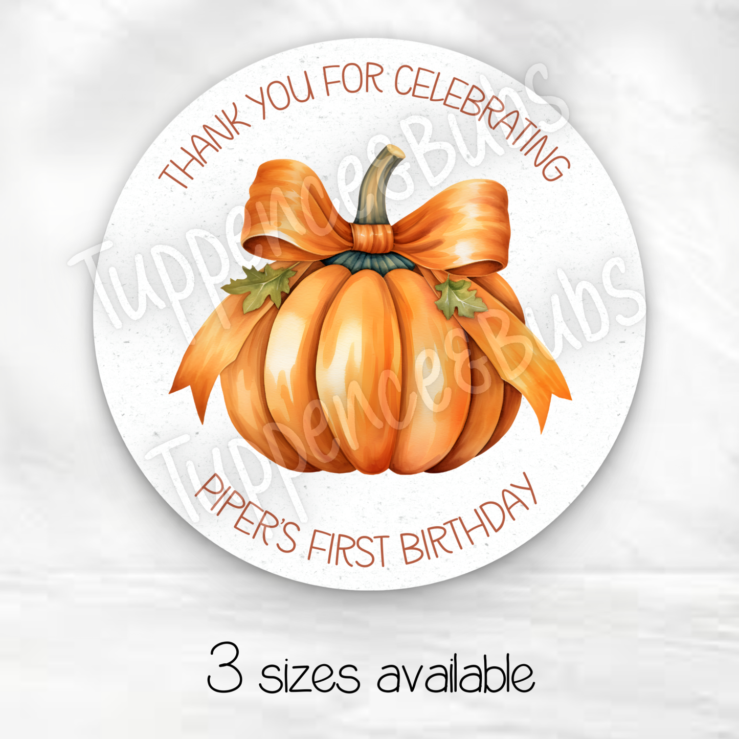 Pumpkin Inspired Party Stickers