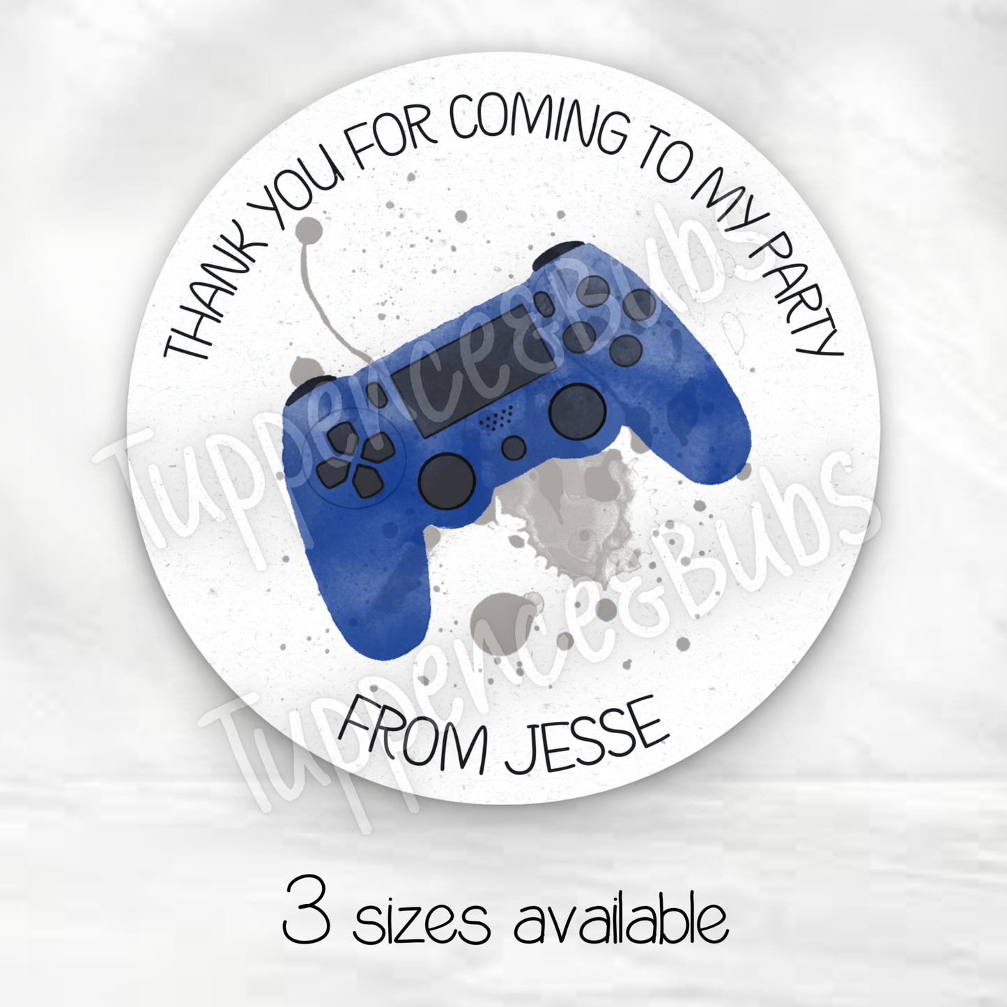 Gaming Inspired Party Stickers
