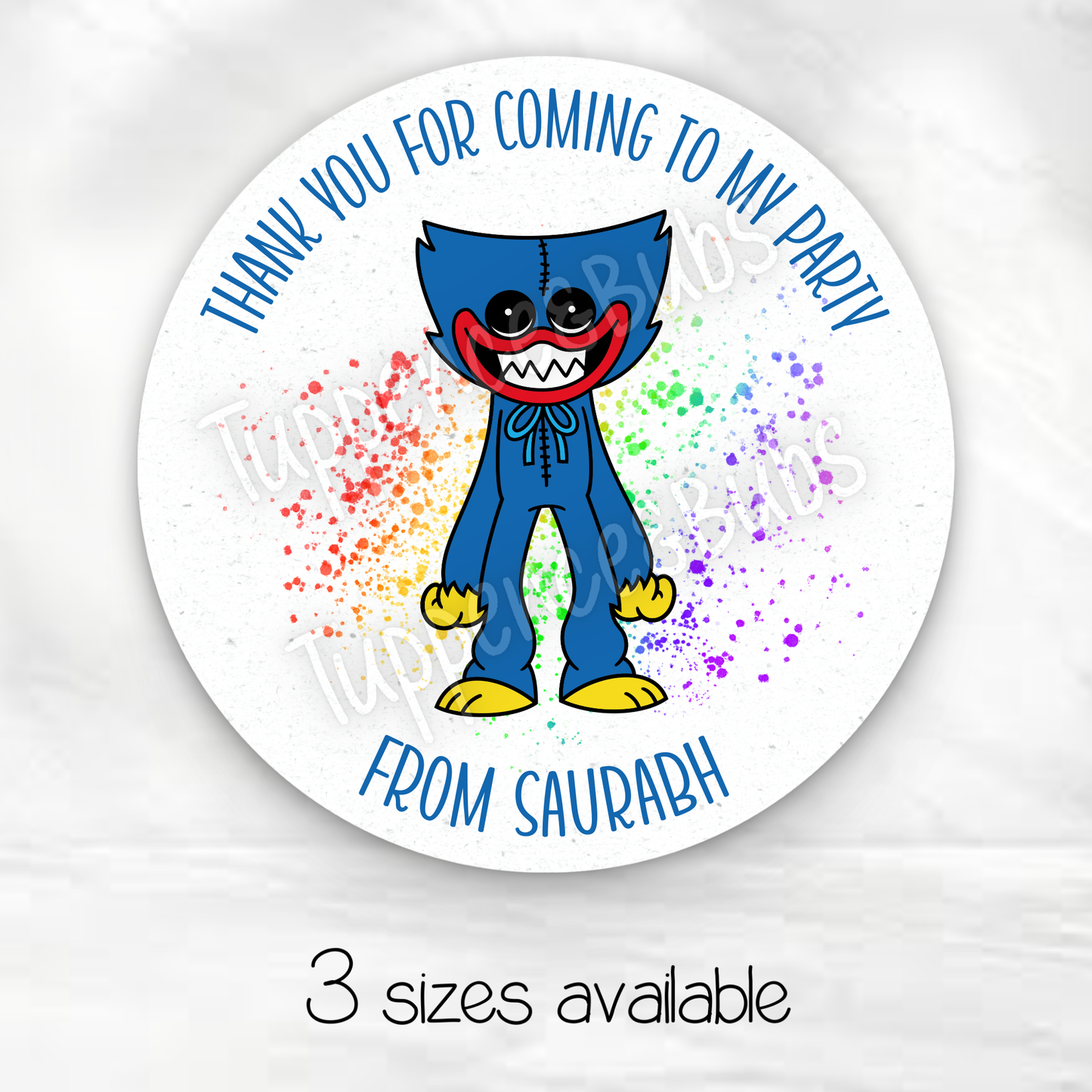 Huggy Wuggy Inspired Stickers