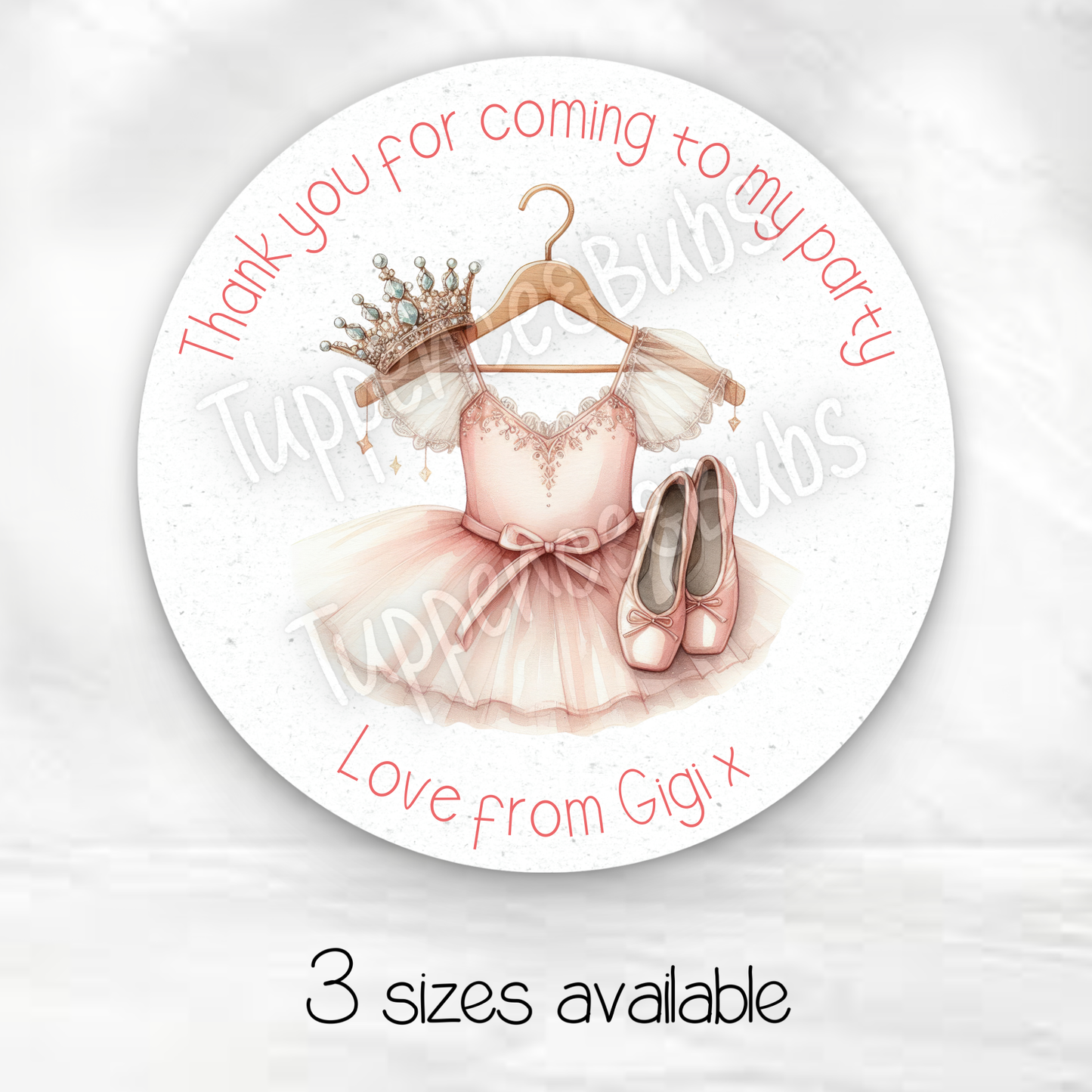 Ballerina Inspired Stickers - Any Name - Any Occasion - Any Wording