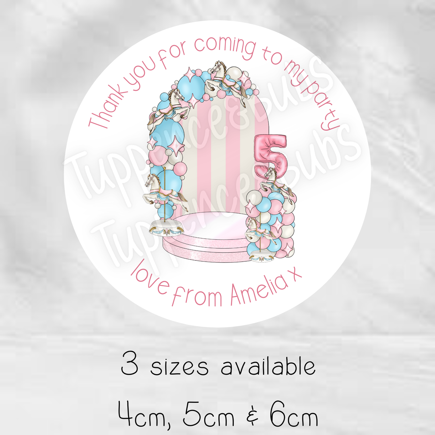Carousel Themed Stickers