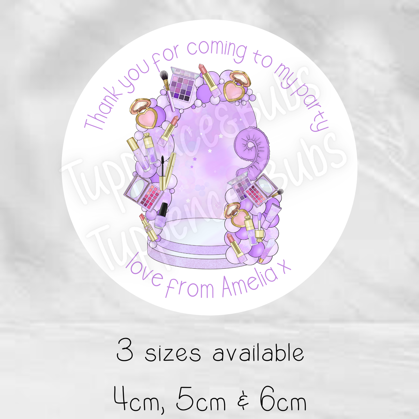 Purple Themed Beauty Stickers