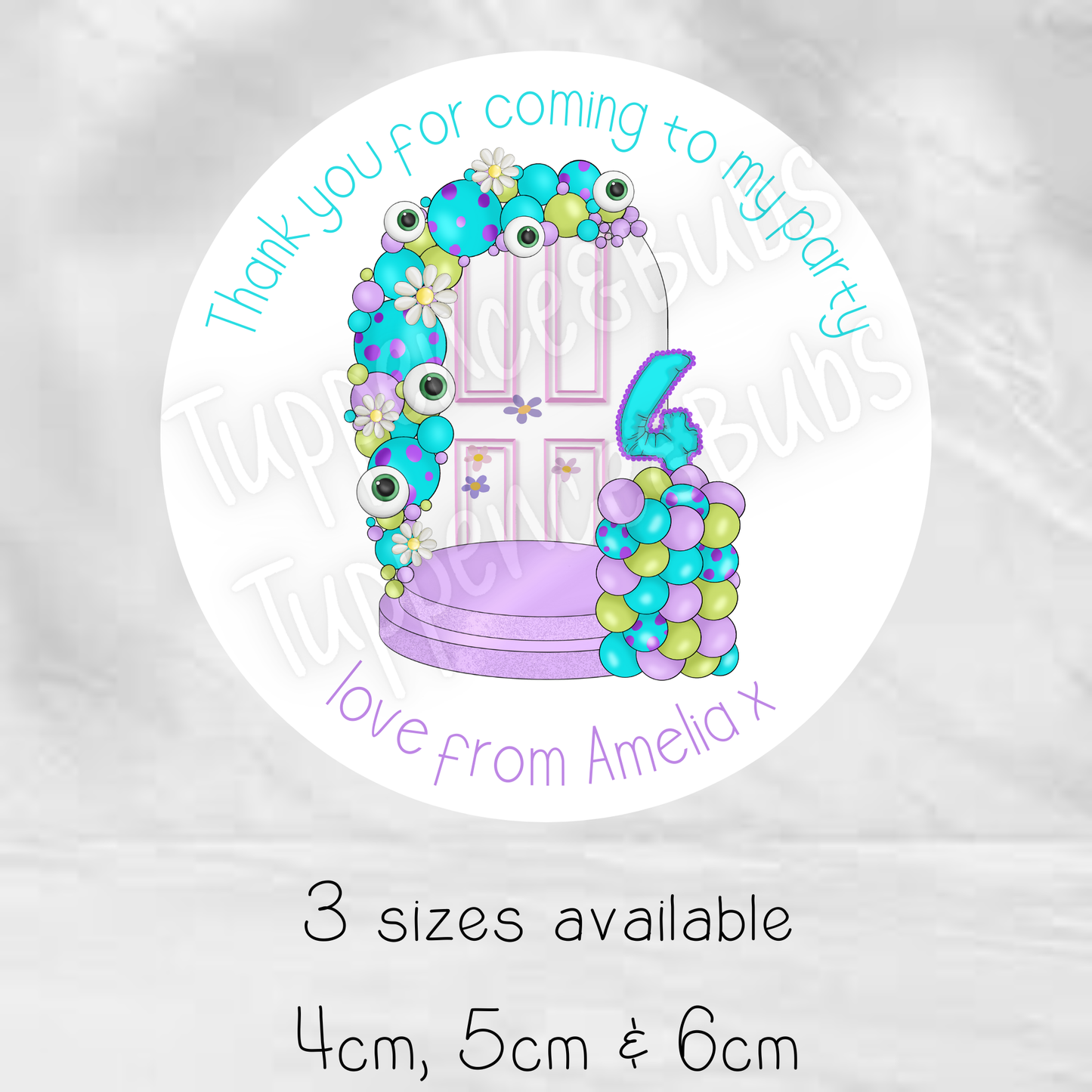Monsters Inspired Birthday Stickers