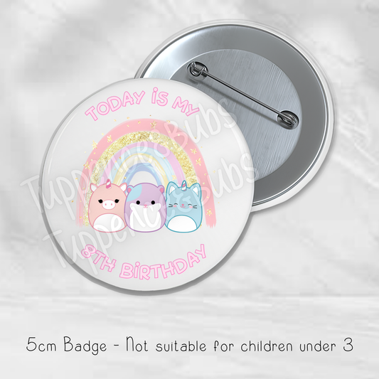 Squishmallow Inspired Badge - Any Age