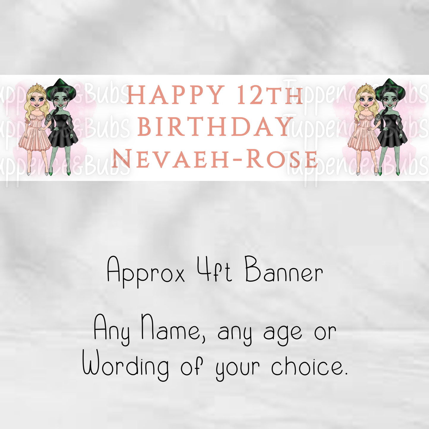 Green Witch Inspired Birthday Banner