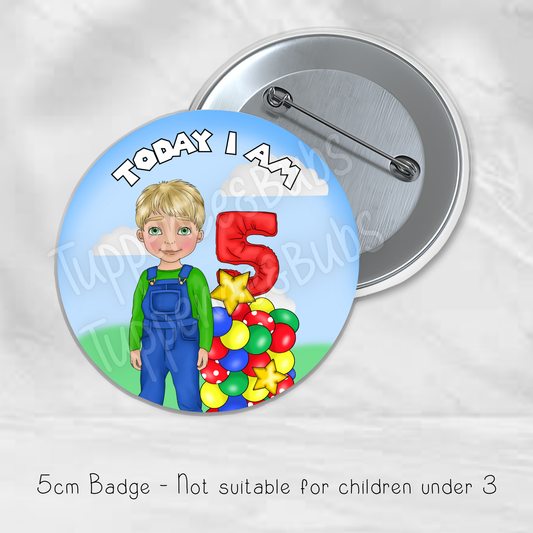 Mario/Luigi Inspired Badge