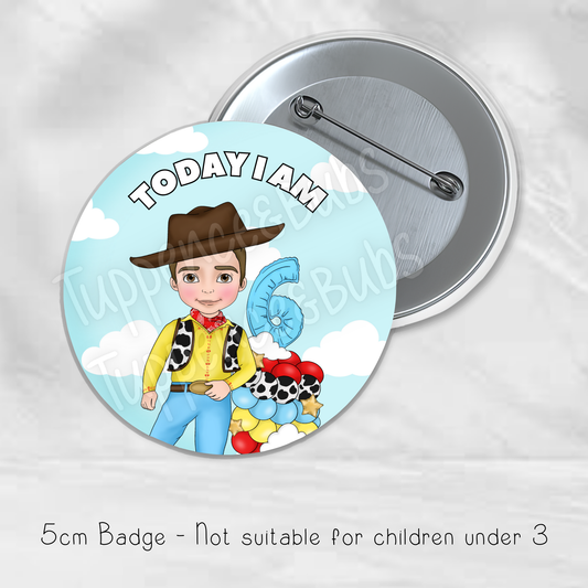 Cowboy Inspired Badge - Girl/Boy