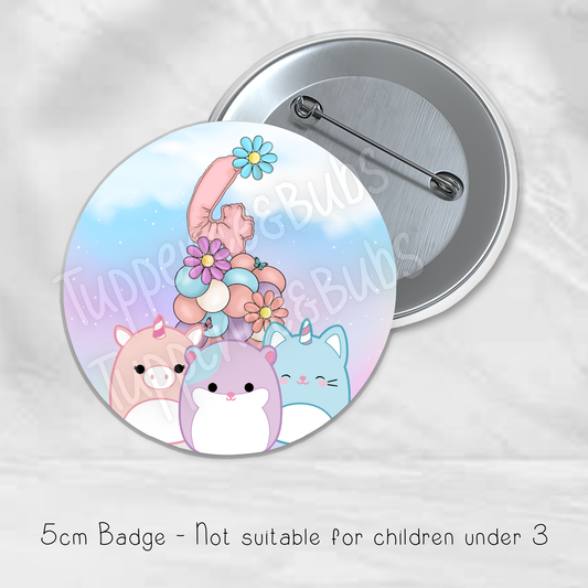 Squish Themed Badge - 4 designs
