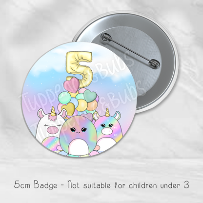 Squish Themed Badge - 4 designs