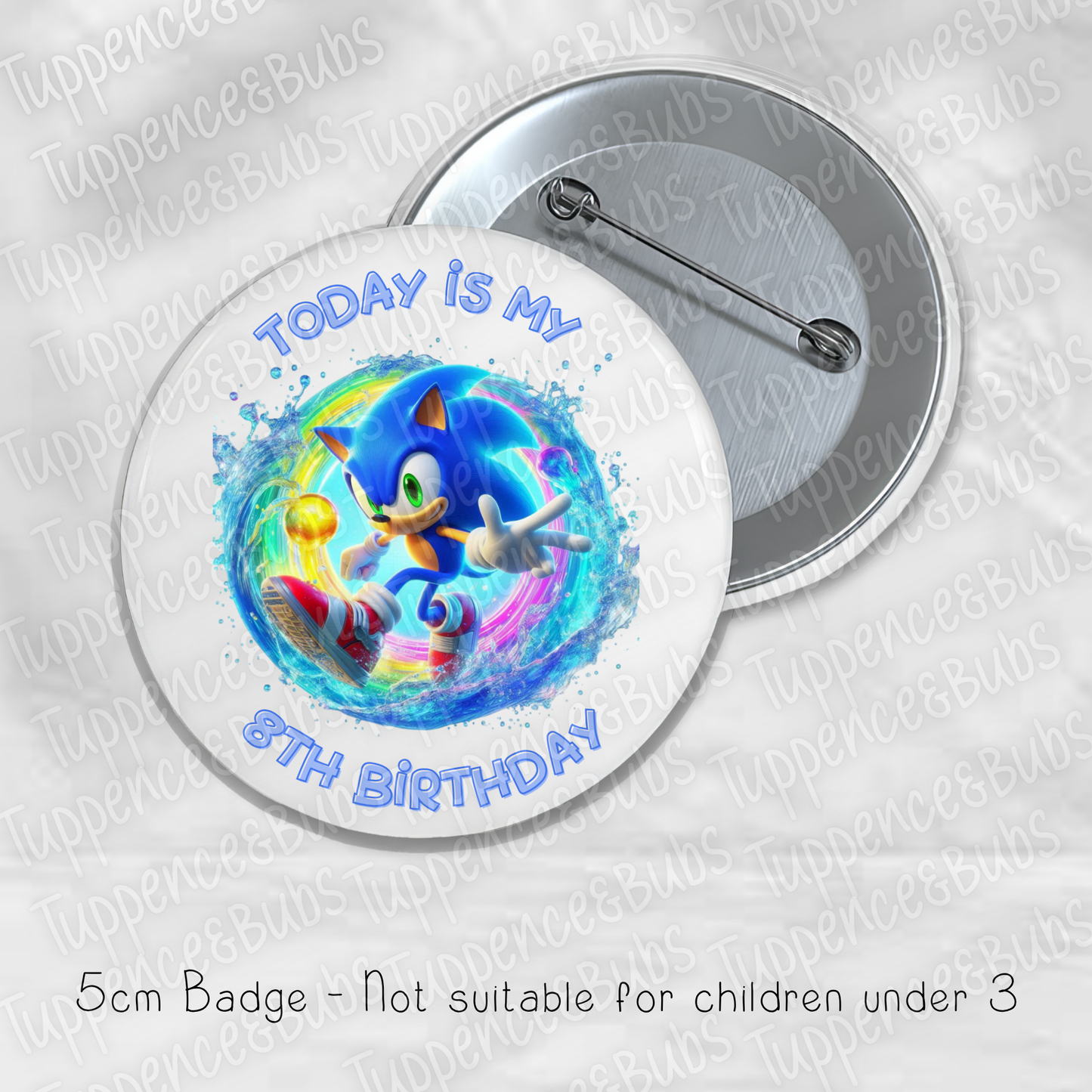 Sonic Inspired Badge - 3 Designs