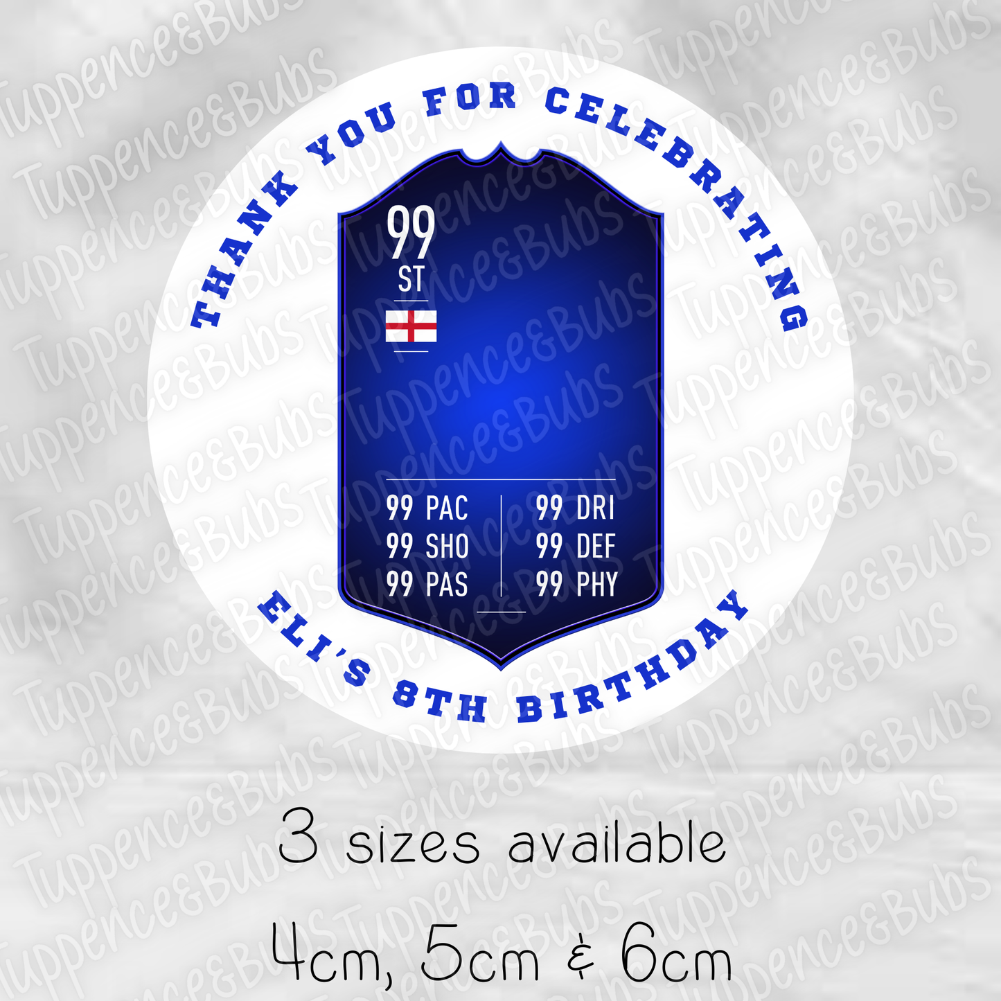 Football Shield Stickers - 5 Colours