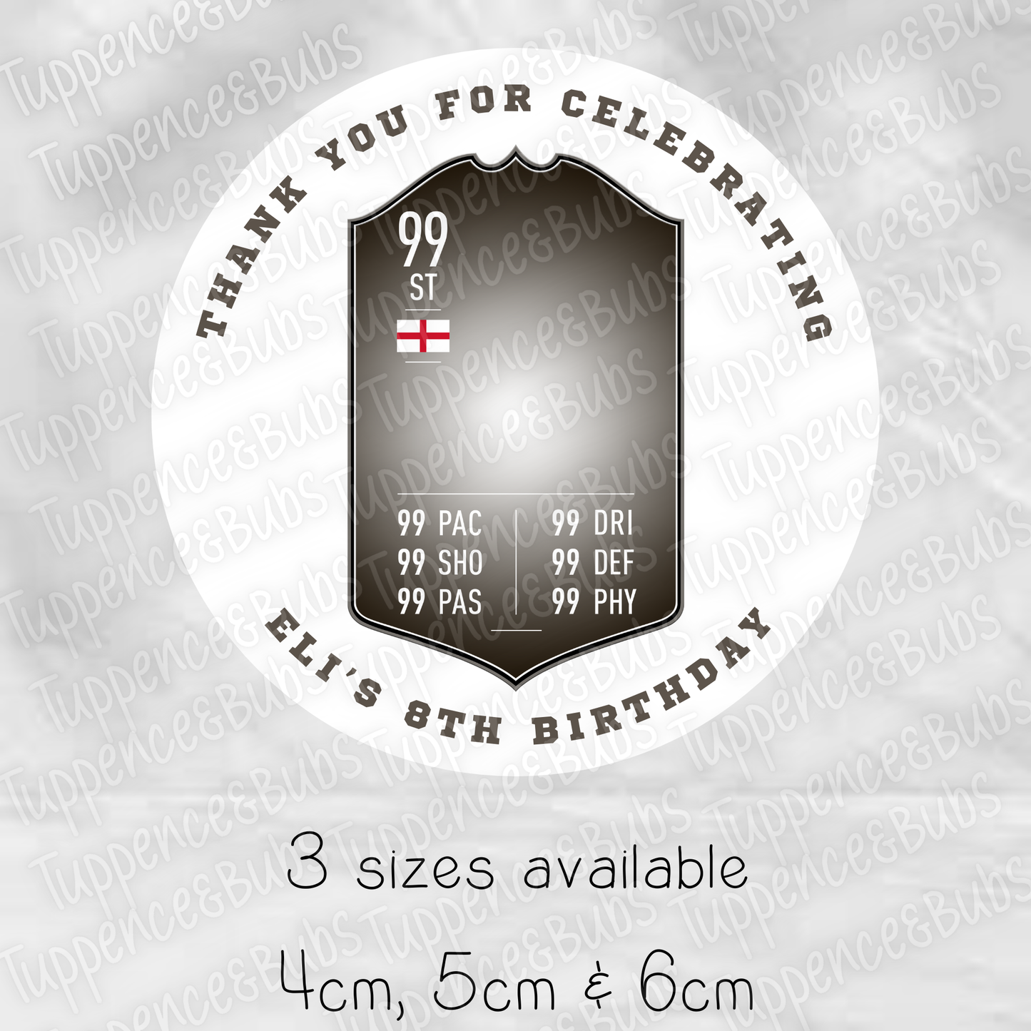 Football Shield Stickers - 5 Colours