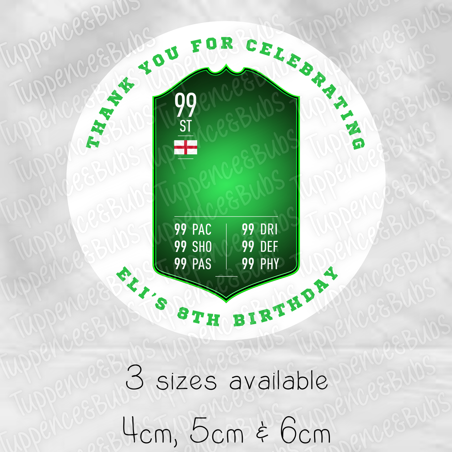 Football Shield Stickers - 5 Colours
