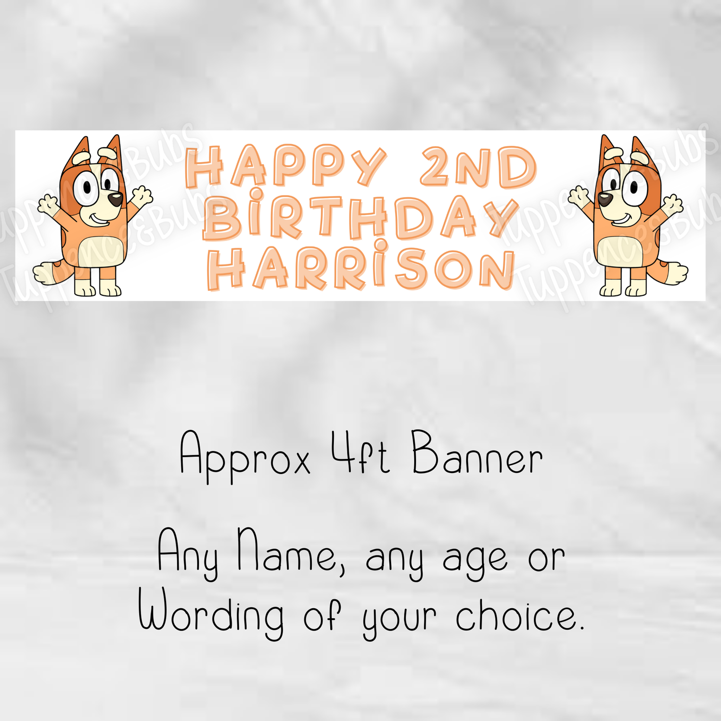 Bluey/Bingo Themed Banner - 3 designs