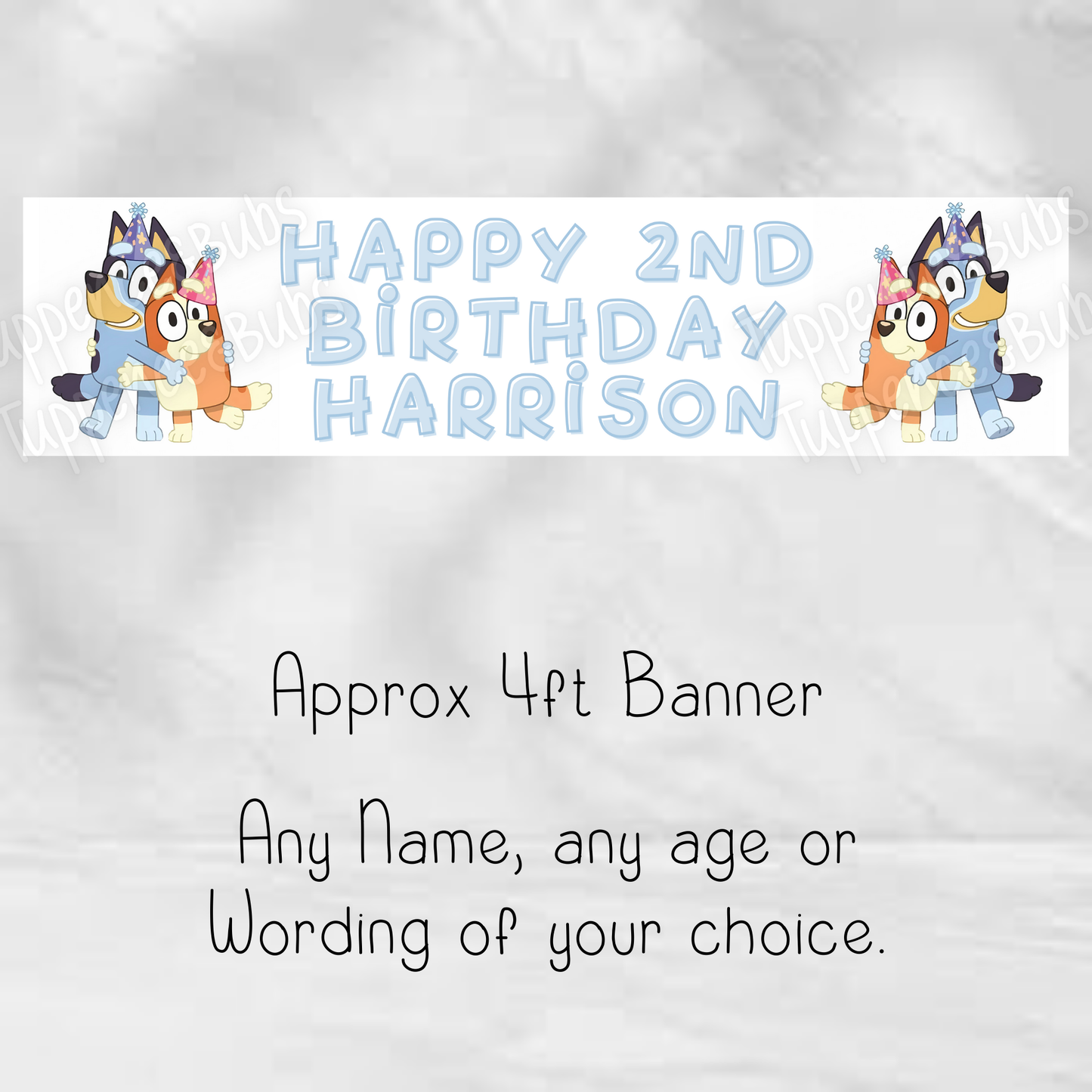 Bluey/Bingo Themed Banner - 3 designs