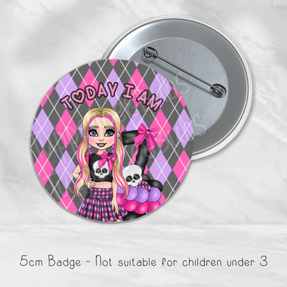 Monster High Inspired Badge