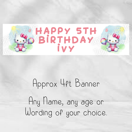 Kitty Inspired Banner - 4 Designs