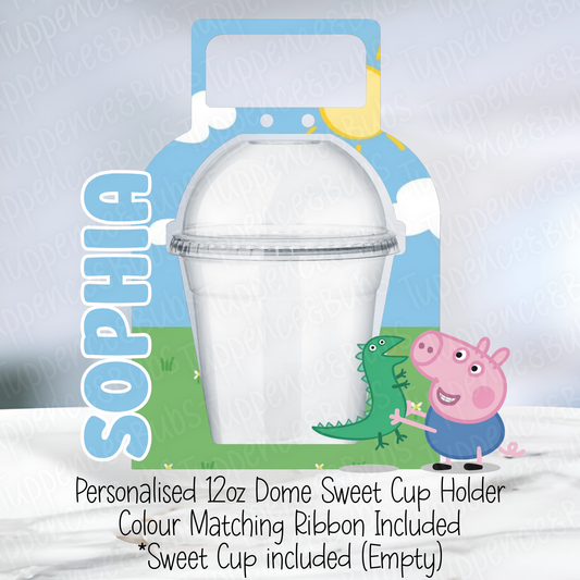 Pig Pop Themed Dome Sweet Holder - 2 Designs