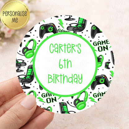 Gaming Themed Stickers - 4 Colours