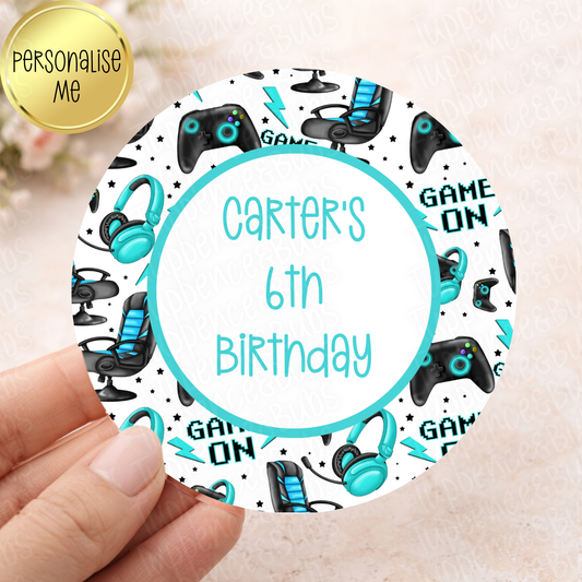Gaming Themed Stickers - 4 Colours