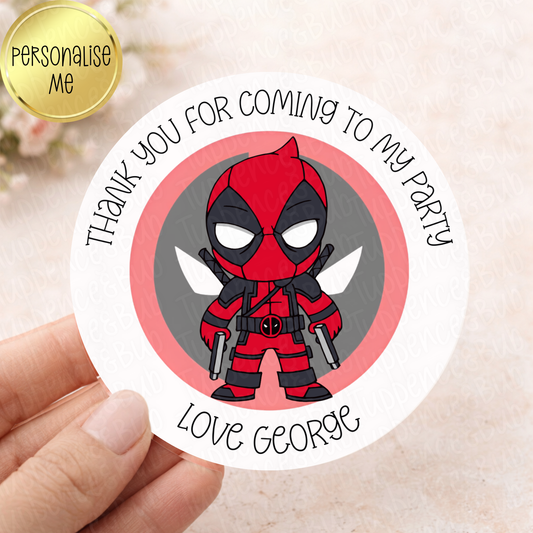 Deadpool Inspired Stickers