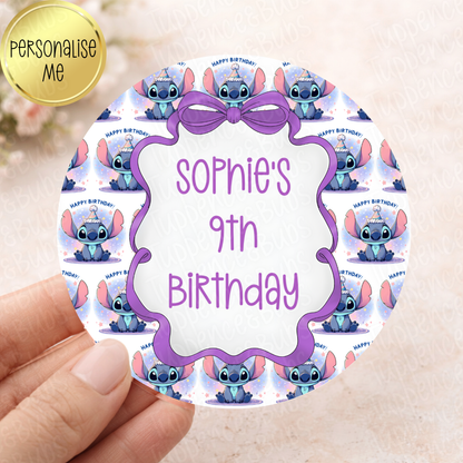 Stitch Themed Stickers - 3 Designs