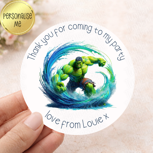 Hulk Inspired Stickers