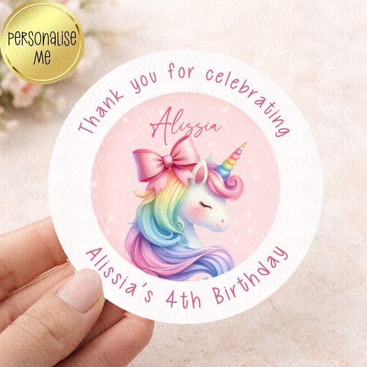 Pastel Rainbow Themed Stickers