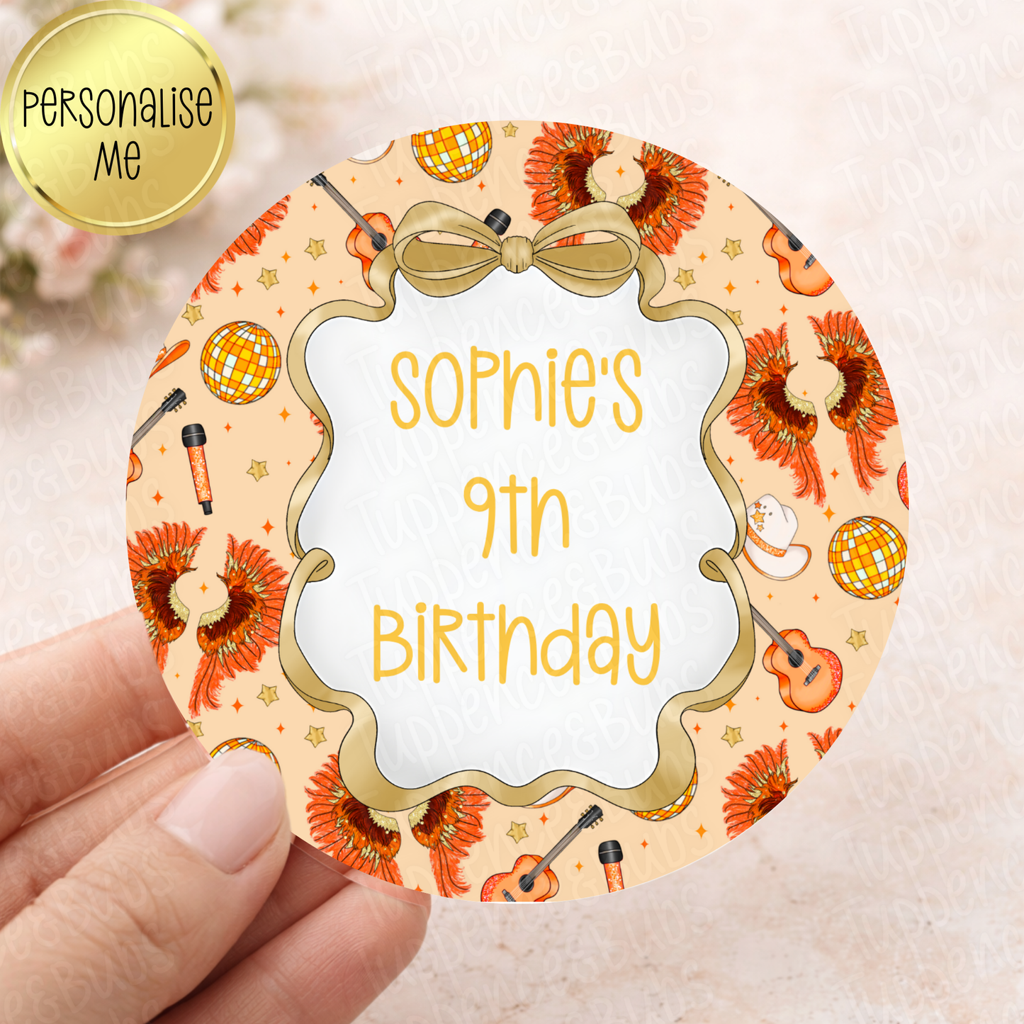 Show Girl Themed Stickers - 3 Designs